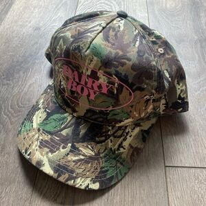 Dairy boy camo hat pink